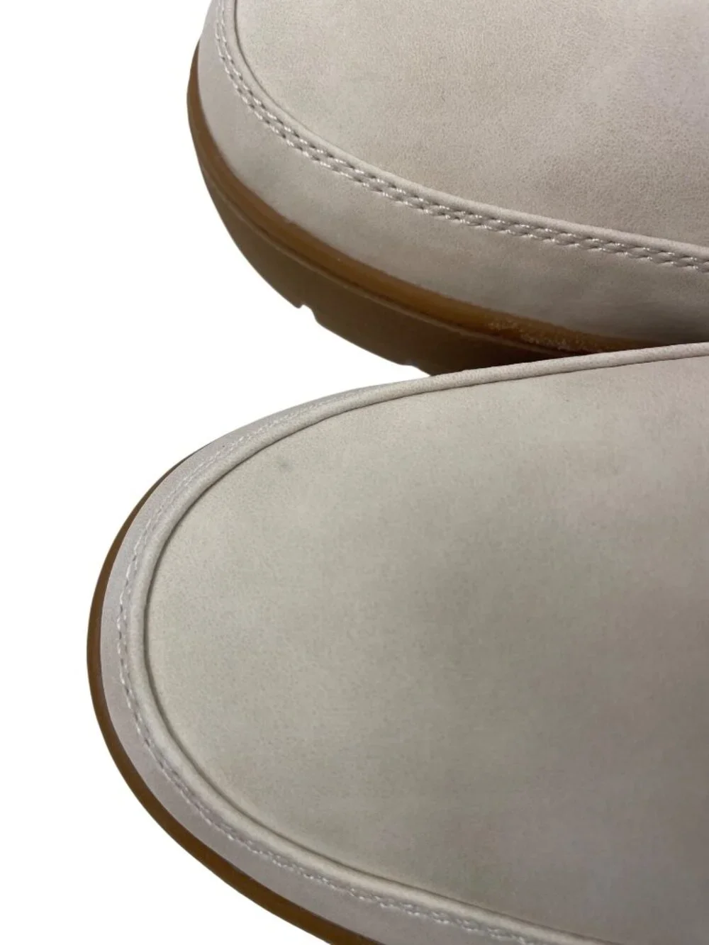 Falls Creek Anita Shearling Lined White Winter Boots Lace-Up Womens Size 9M - Picture 5 of 14